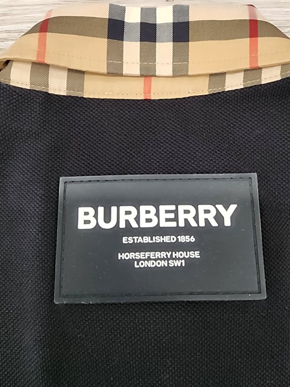 Burberry London Girls Black Nova Check Collared Cotton Shirt Dress Size 6Y - Picture 8 of 8